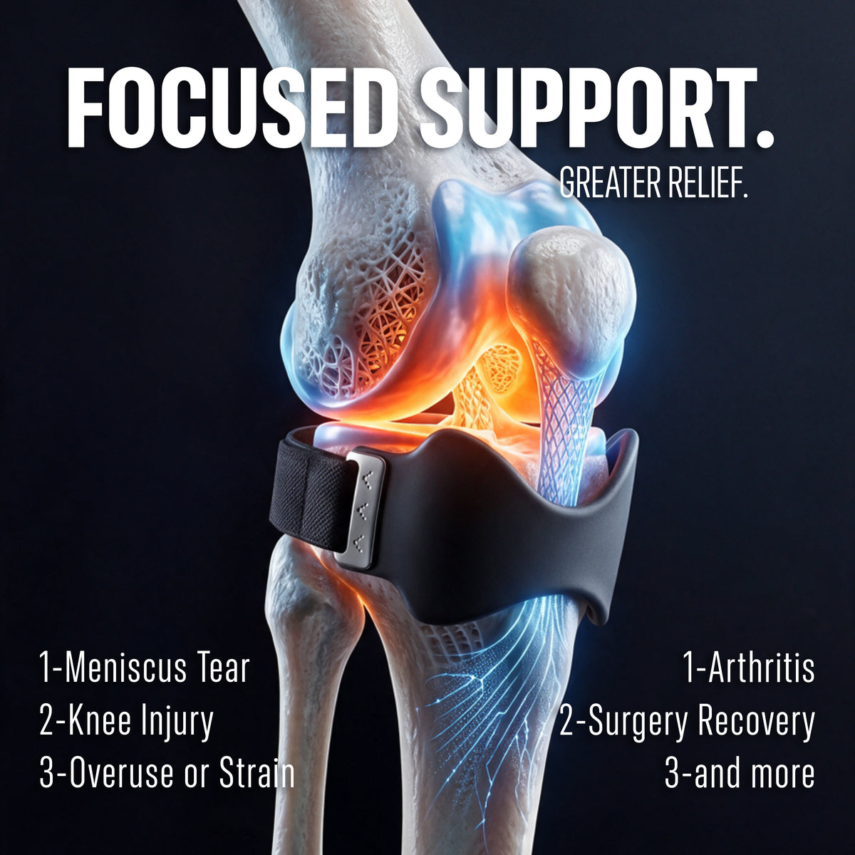 Professional Silicone Knee Brace with 3D Airbag Support